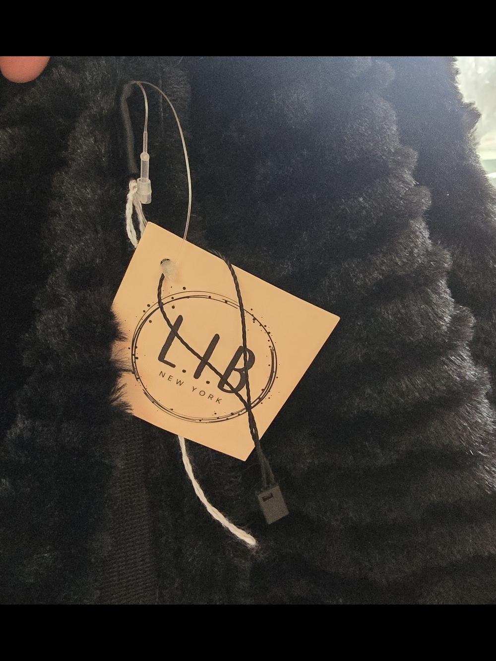 b new york Black Faux Fur Cape - Luxurious Women's Outerwear